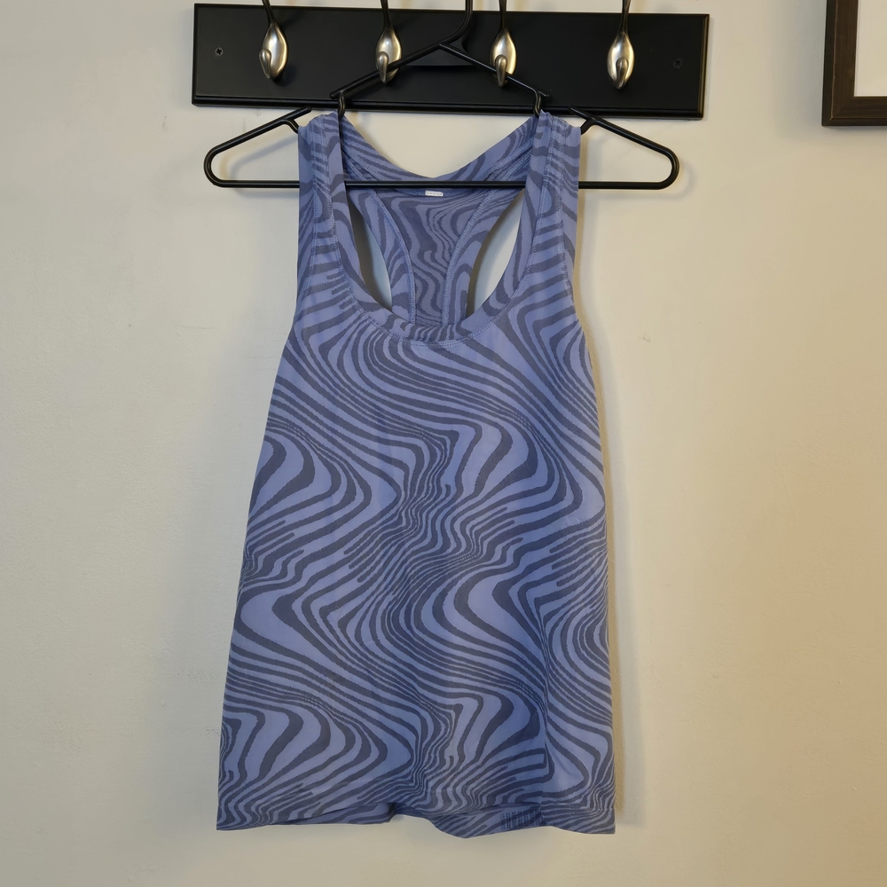 Blue Patterned Tank Top - Picture 5 of 8